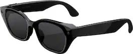 Meta - Glasses Capri, Smart Frame, AI Glasses with Camera - Grey Transitions Lenses - Classic Black