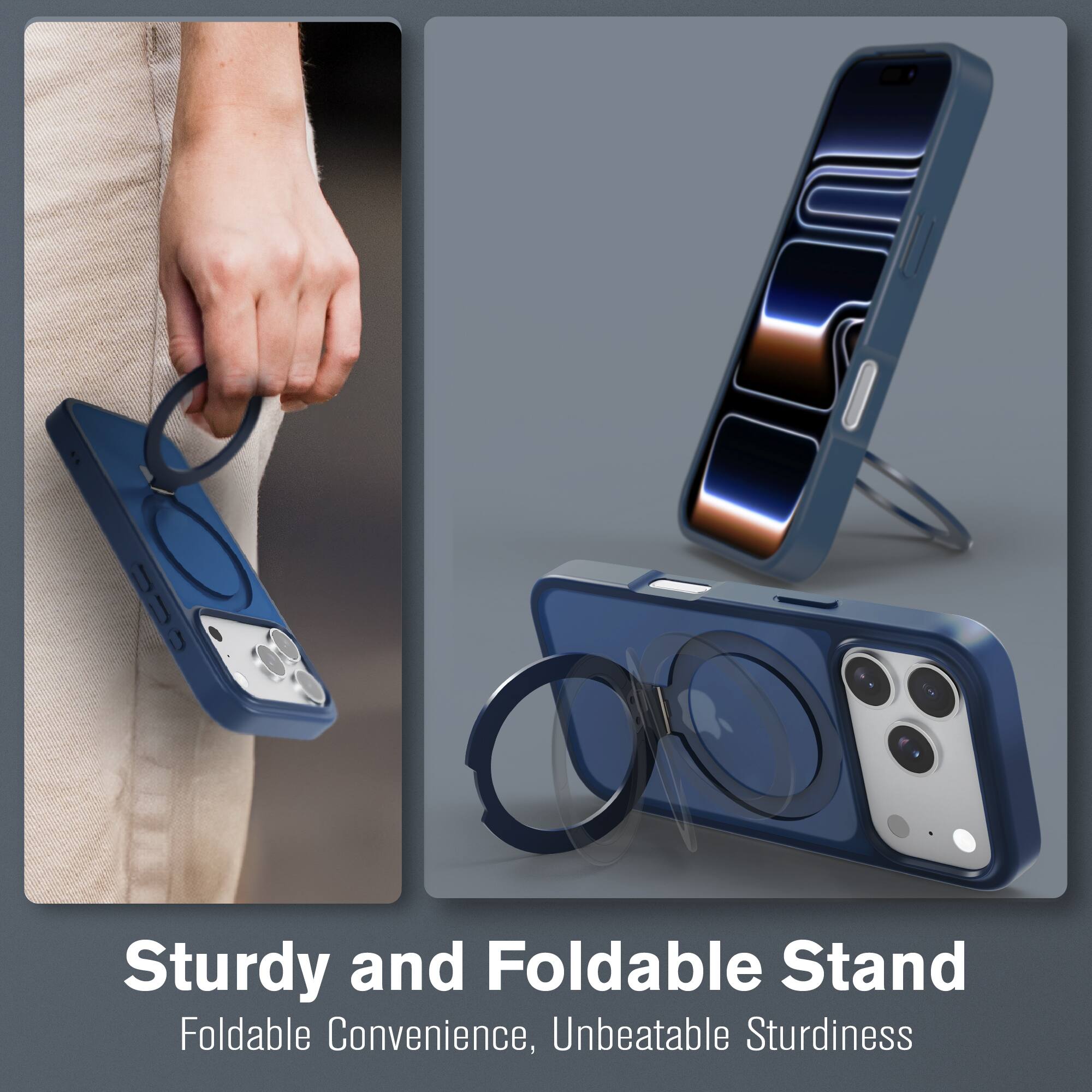 Sturdy and Foldable Stand  
Foldable Convenience, Unbeatable Sturdiness