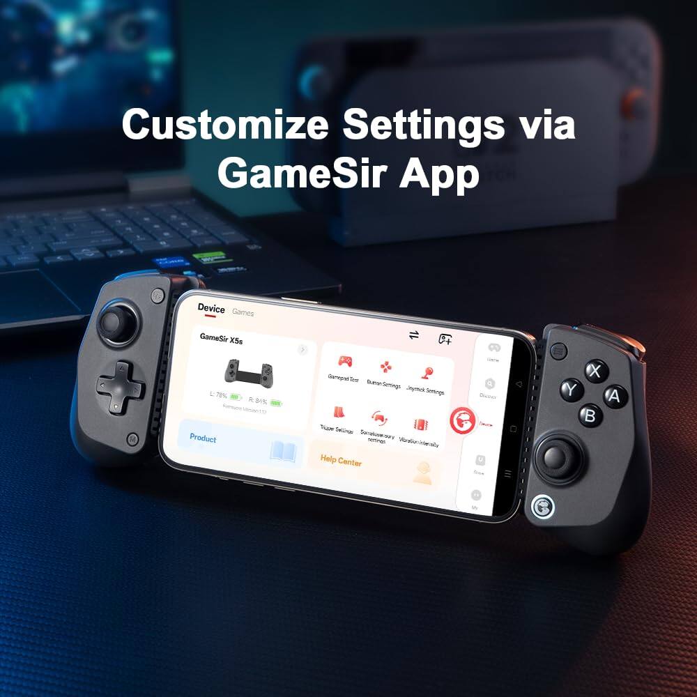 Customize Settings via GameSir App

Device Games
GameSir X5s

Product

Help Center

L 79% R 81%