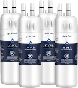 GLACIER FRESH - EDR1RXD1 Refrigerator Water Filter, Compatible with W10295370A, WHR1RXD1, KAD1RXD1, Filter 1, 4 Pack