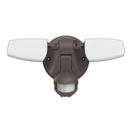 Halo - Motion-Sensing Hardwired LED Bronze Floodlight