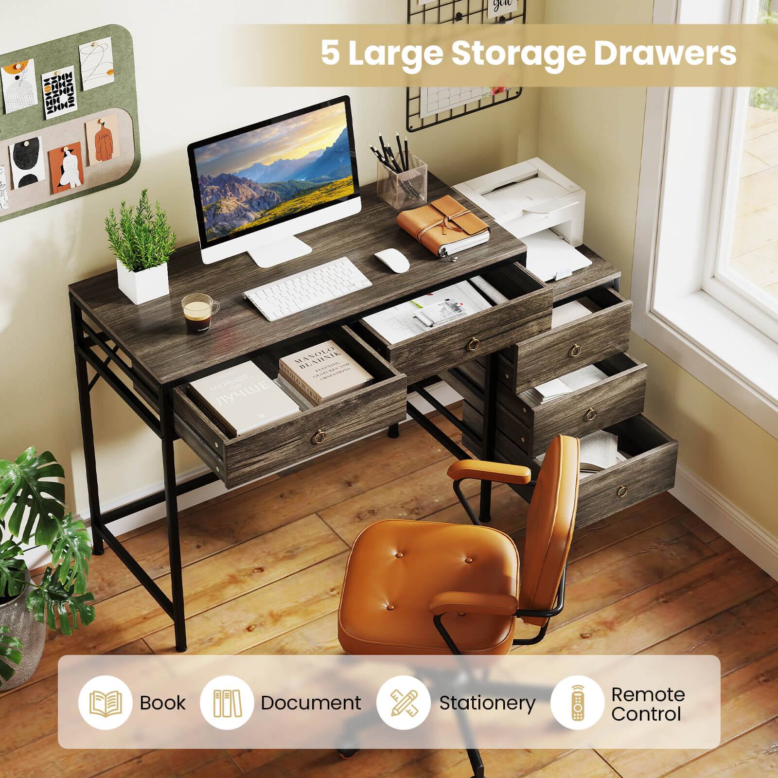 5 Large Storage Drawers

- Book
- Document
- Stationery
- Remote Control