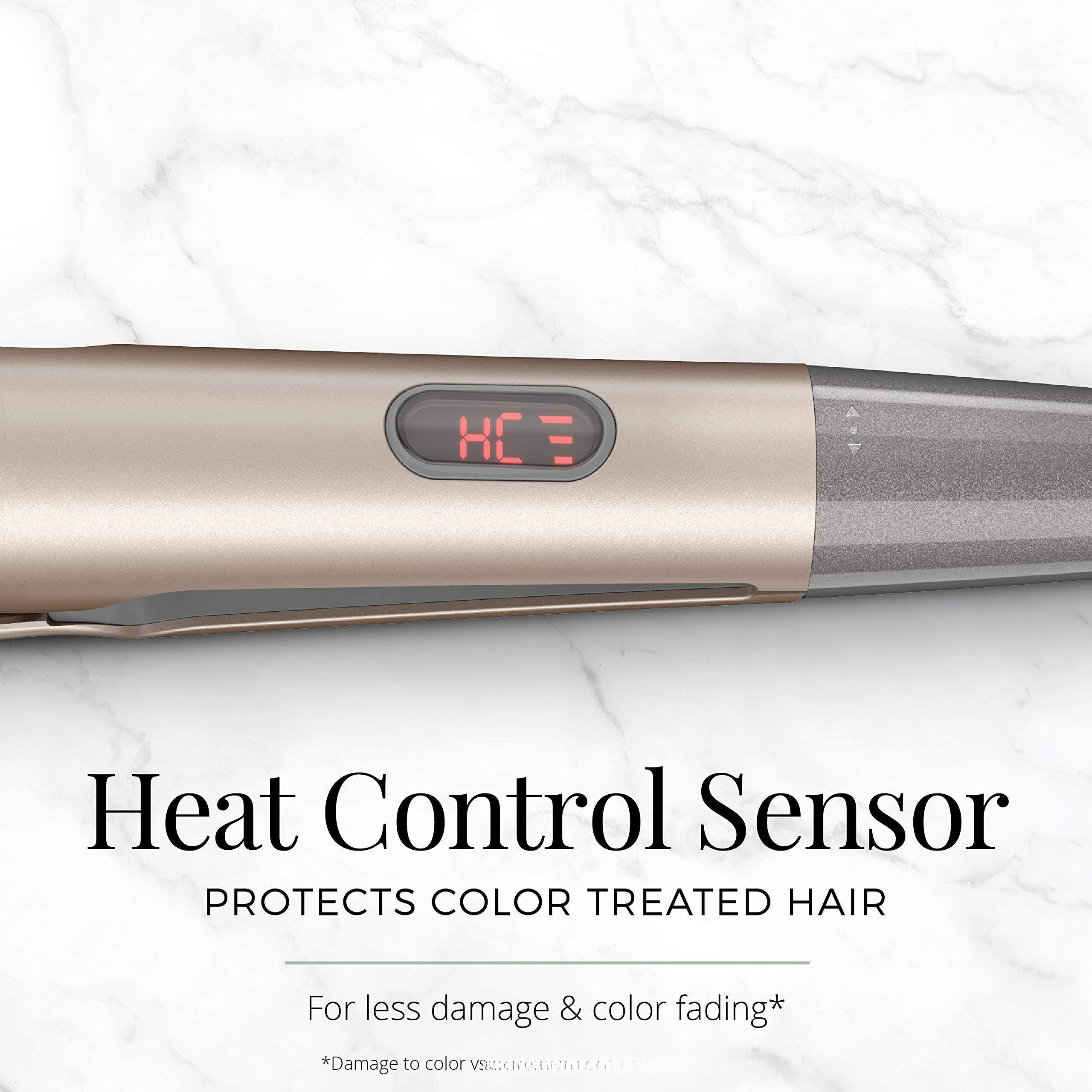Heat Control Sensor  
PROTECTS COLOR TREATED HAIR  

For less damage & color fading*  

*Damage to color vs. non-heat control
