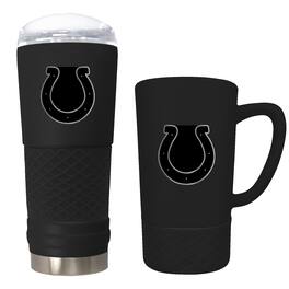 Great American Products - Indianapolis Colts 24oz. Stealth Draft Tumbler and 15oz. Stealth Jump Mug Set - Multicolor