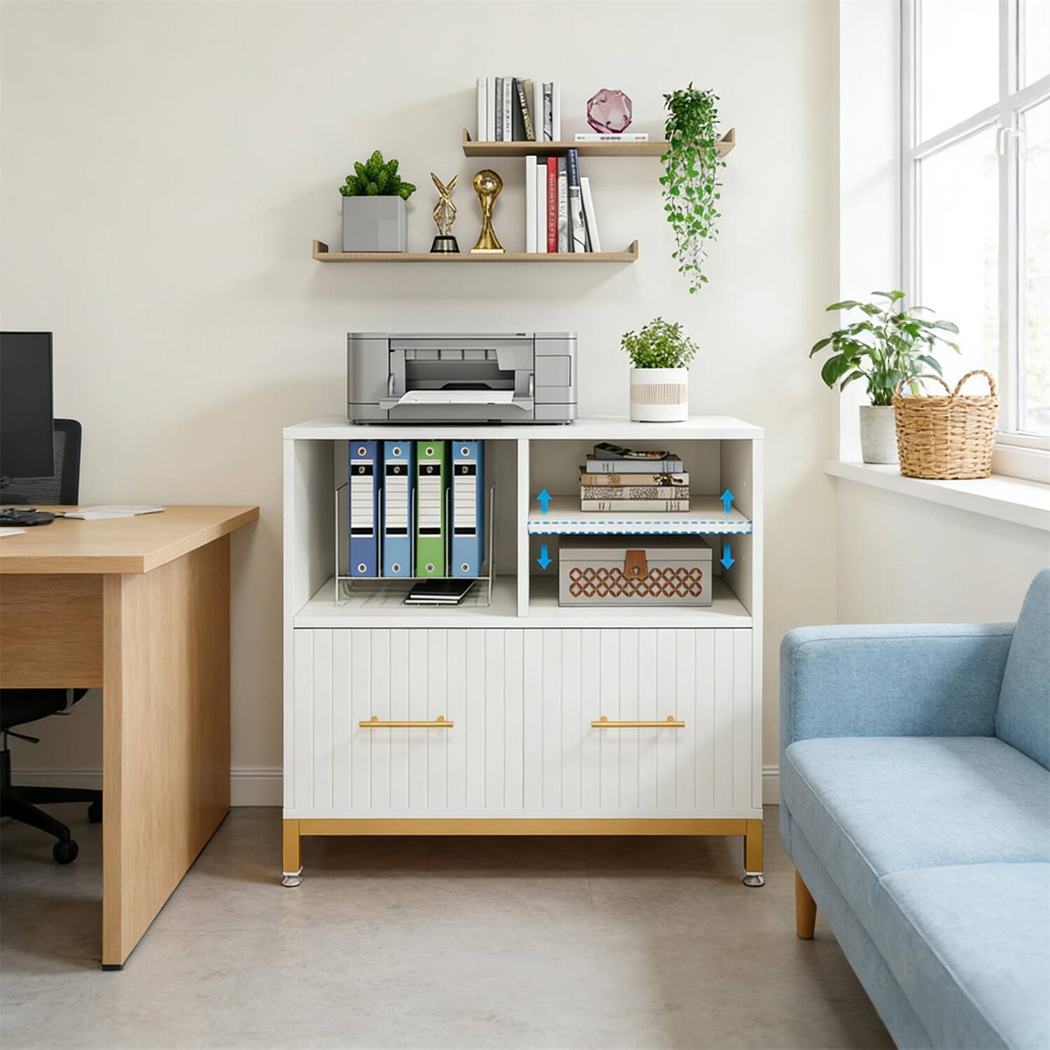 Alt View 2. Forest'nSky - 1-Drawer Lateral File Cabinet - Practical, Ample Storage for Home or Office.