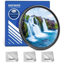 Neewer - 58mm VND ND2-400, 1-9 Stops + Cleaning Cloth