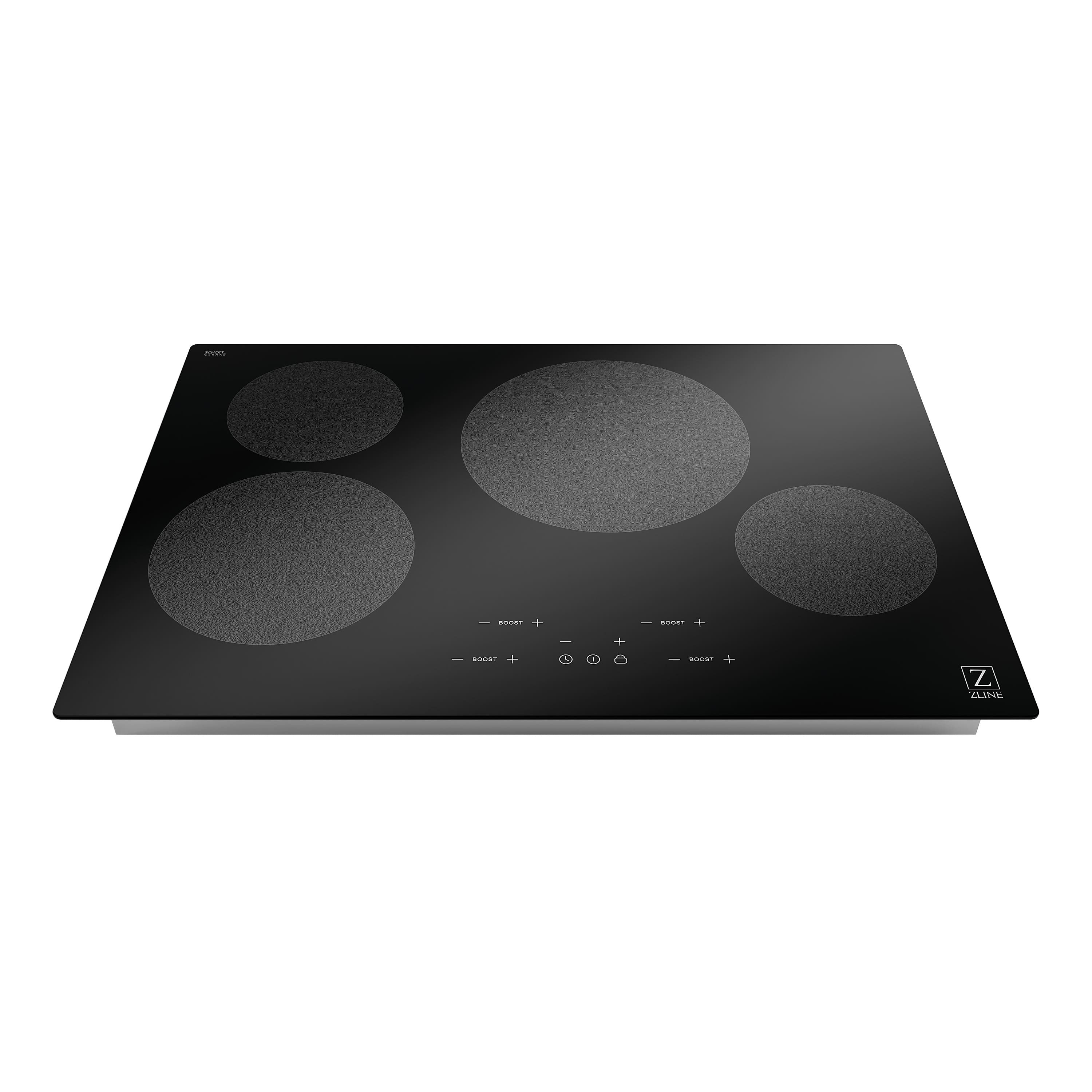 Front. ZLINE - 30 in. Induction Cooktop with 4 burners (RCIND-30) - Black.