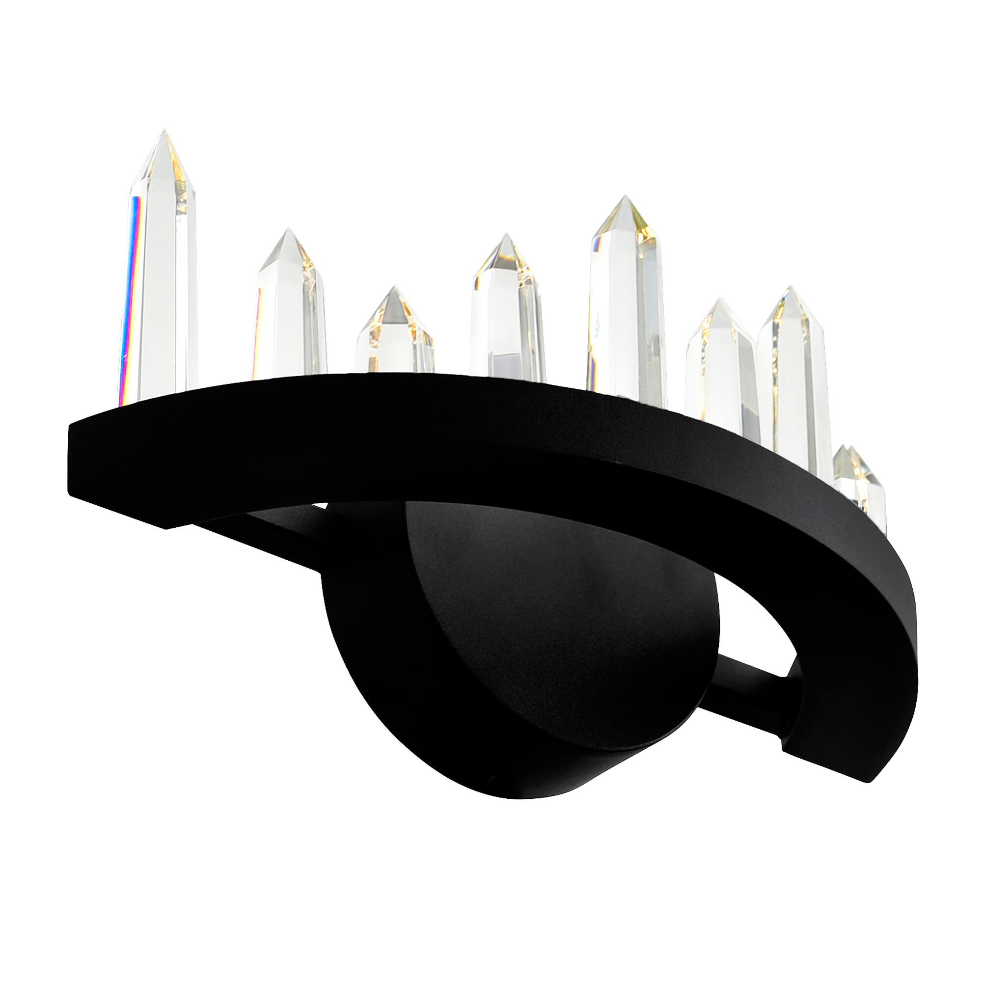 Back. CWI Lighting - Juliette LED Wall Sconce With Black Finish - Black.