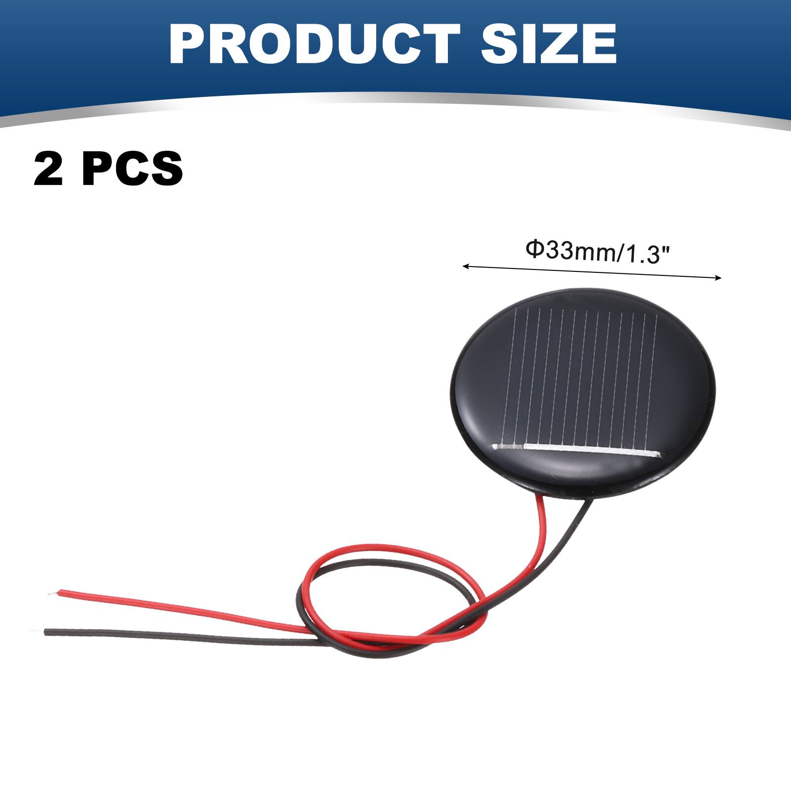 PRODUCT SIZE  
2 PCS  
33mm/1.3"