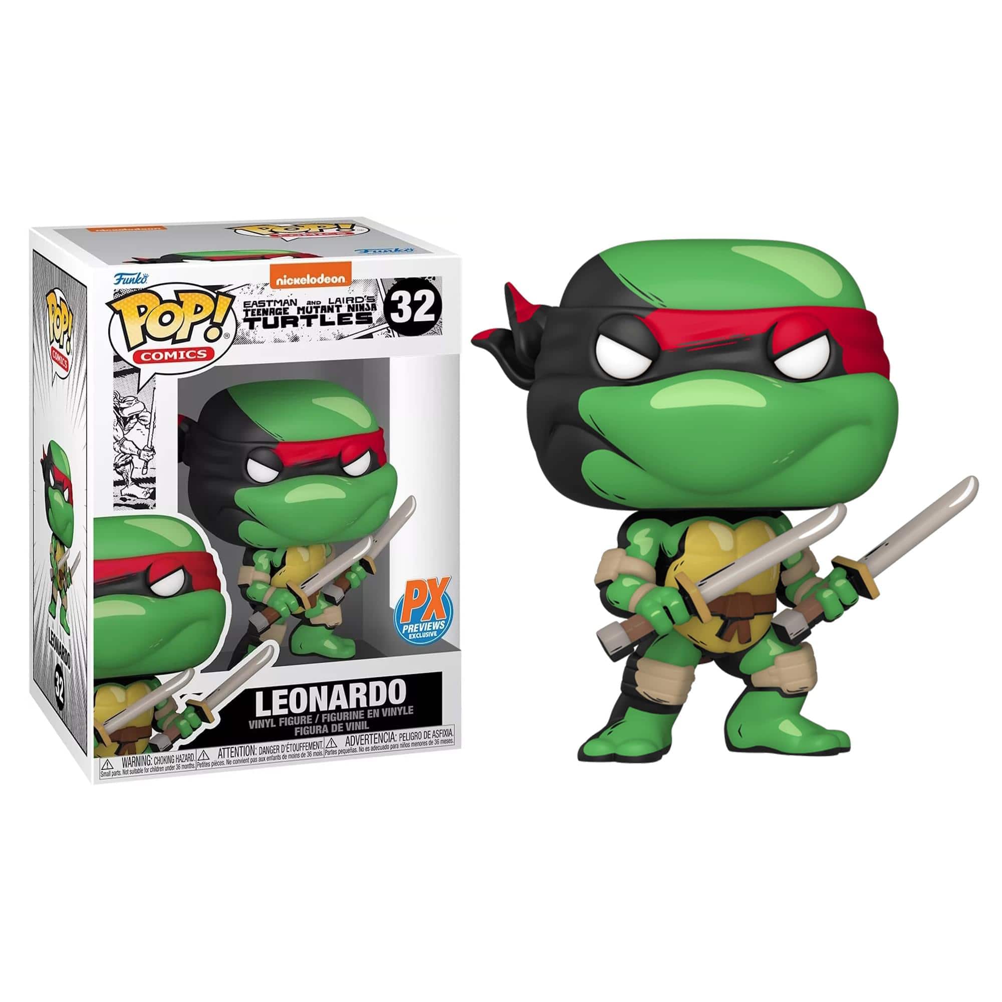 TMNT Funko POP Vinyl Figure | Leonardo PX Exclusive Green