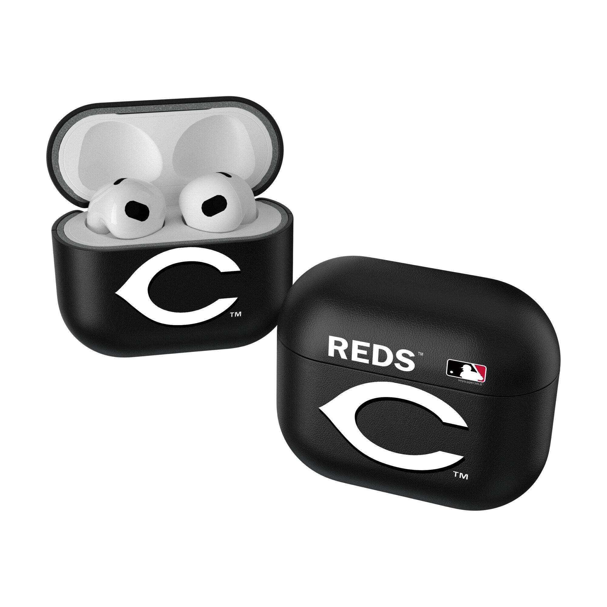 Front. Keyscaper - Cincinnati Reds Cincinnati Reds Insignia 2nd Gen AirPods Pro Case Cover - No Size - Black.