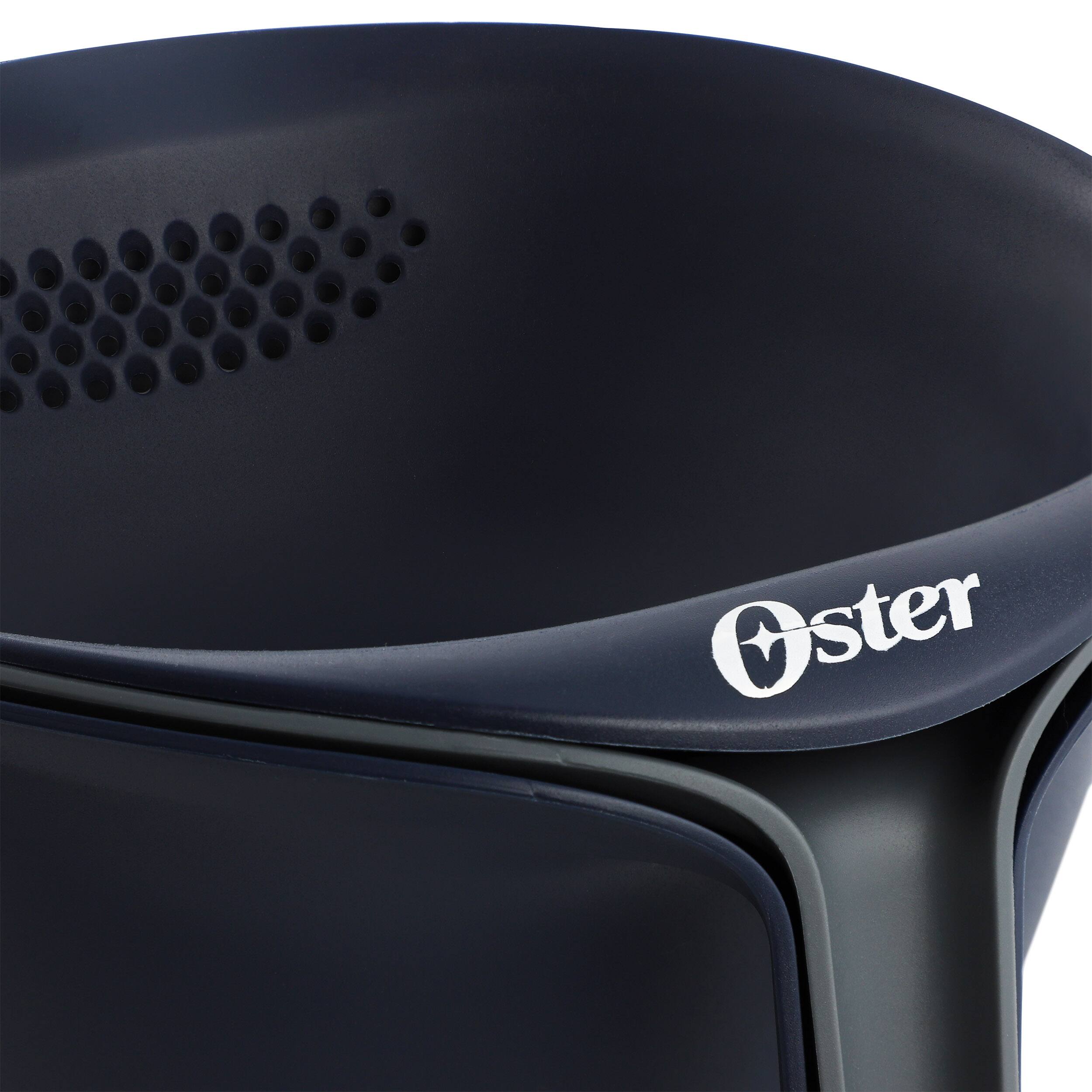 Alt View 3. Oster - Oster Bluemarine 3 Piece Nestable Plastic Colander and 3 Quart Bowl Set in Dark Blue.