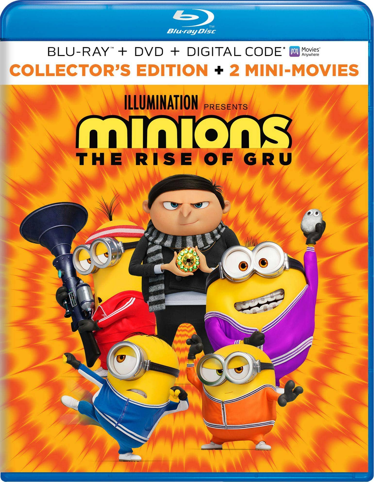 Front. Minions: The Rise of Gru (Blu-ray + DVD + Digital Copy) [Blu-ray].