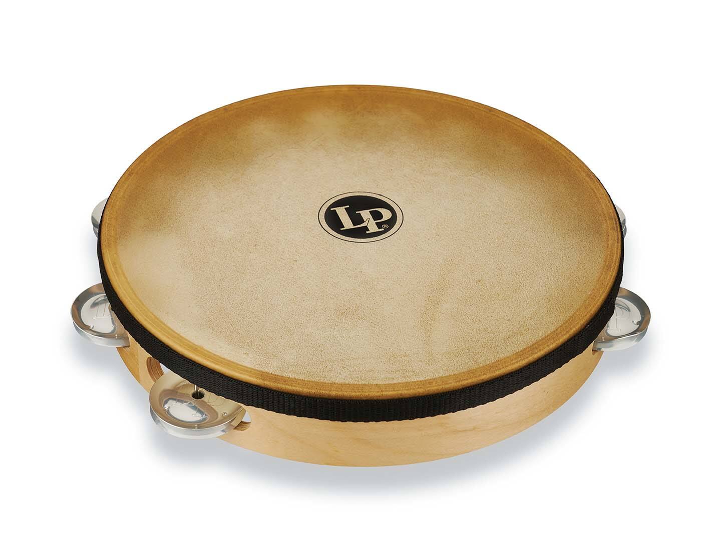Angle. Latin Percussion - Pro 10 Single Row Tambourine, Alum..