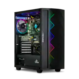YEYIAN - Gaming PC. Intel Core i5 11400F, NVIDIA RTX 3060 Ti, 512GB NVME, 16GB DDR4, 650W, W11. Model YPI-SH14F0B-36T1U - Black