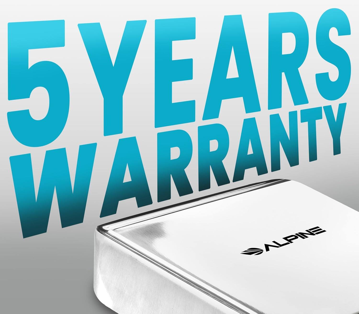 5 YEARS WARRANTY ALPINE