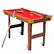 Front. Costway - 48'' Mini Table Top Pool Table Game Billiard Set Cues Balls Gift Indoor Sports - Brown+Red.