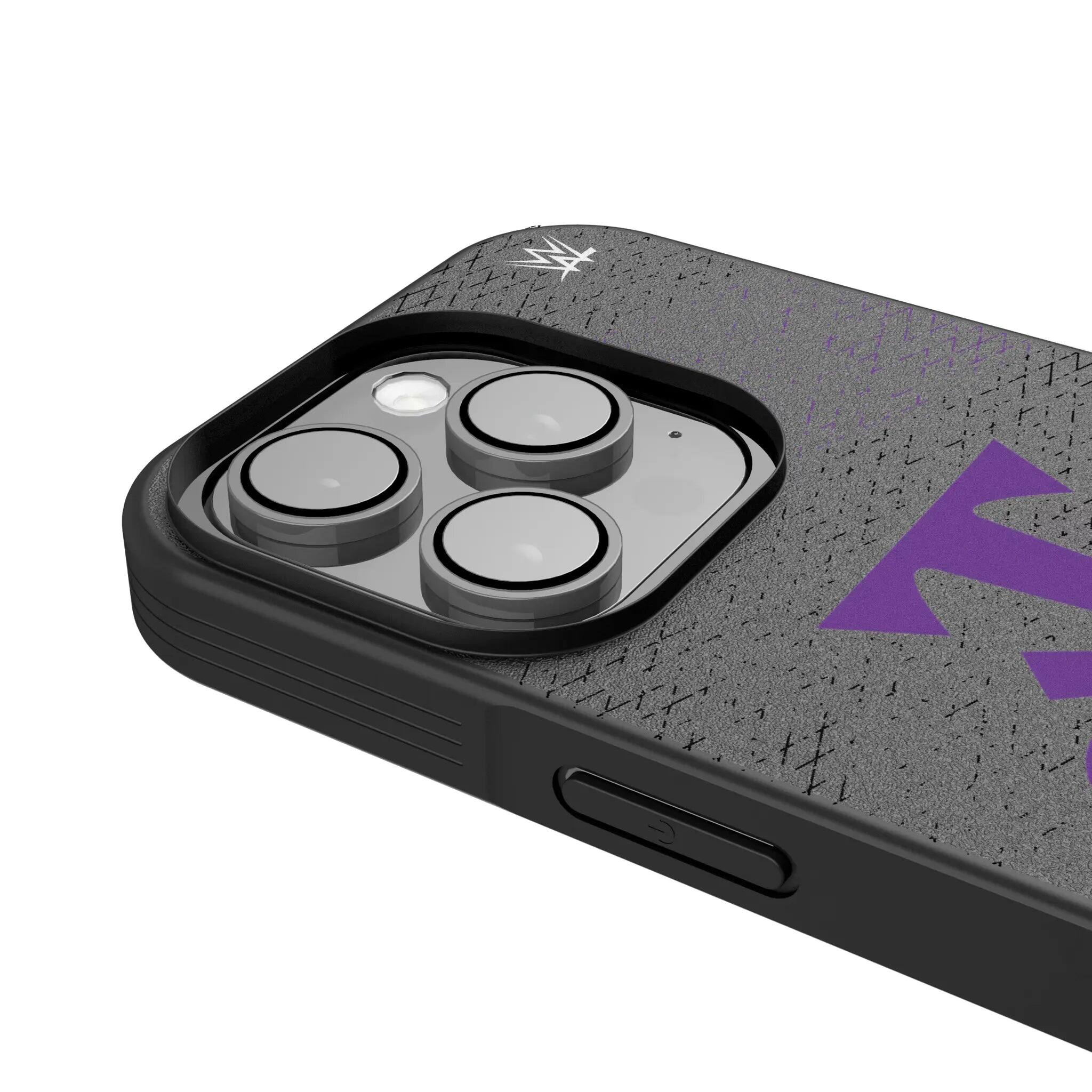 Left. Keyscaper - WWE Steel Bump Phone Case - Apple iPhone 15 Pro - Undertaker.