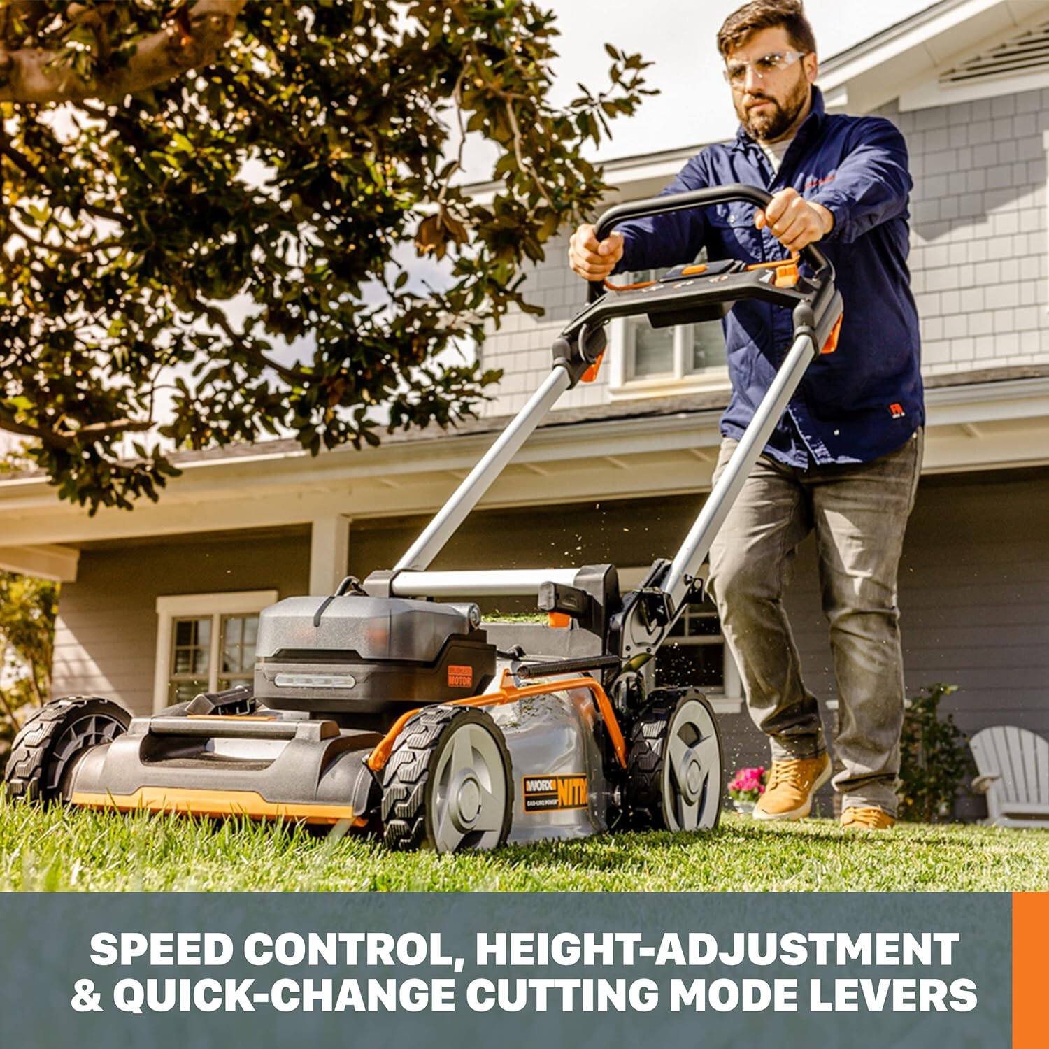 EXGROW NIT SPEED CONTROL, HEIGHT-ADJUSTMENT & QUICK-CHANGE CUTTING MODE LEVERS
