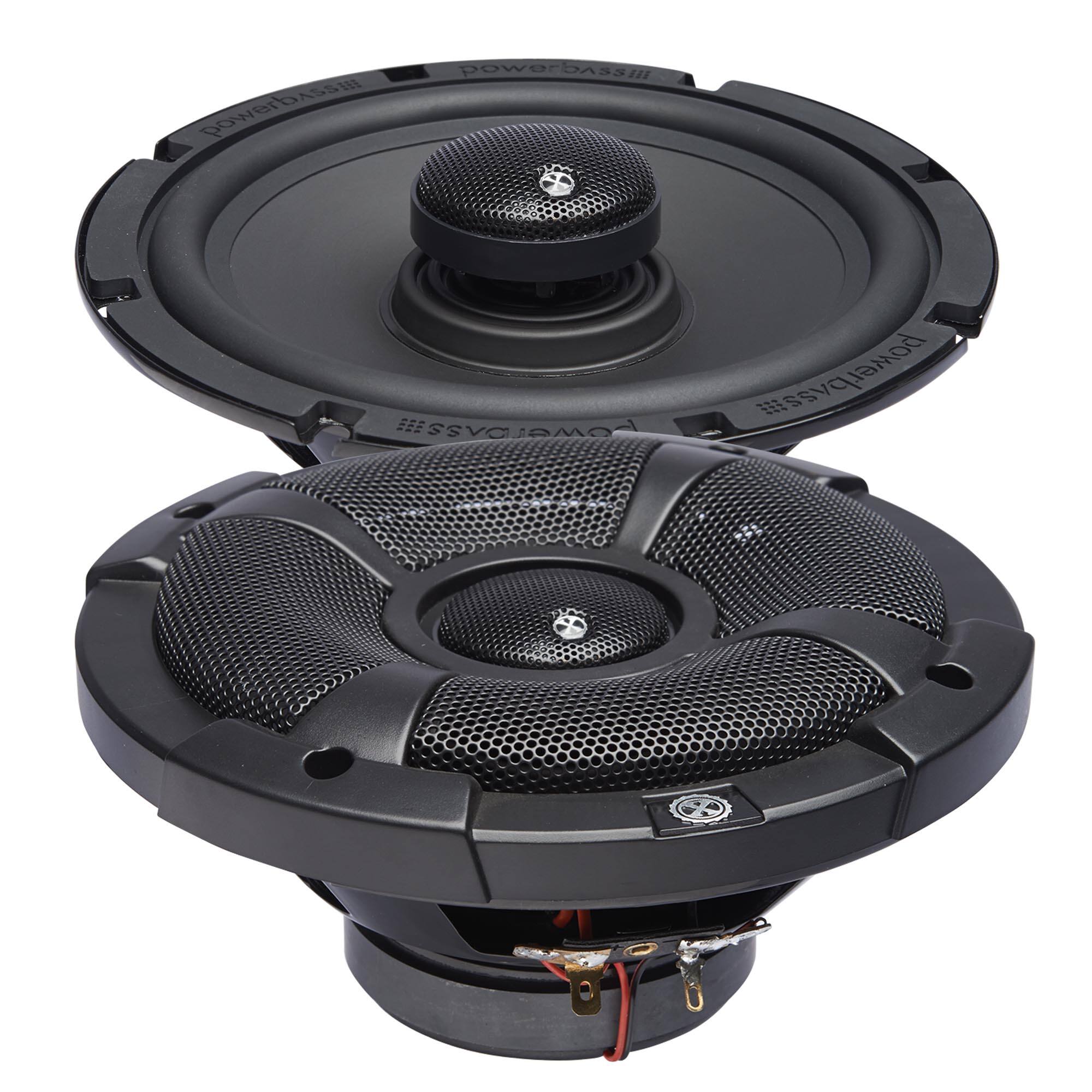 Powerbass - XL-62SS - 6.5" Coaxial Powersports/Marine Speakers - Pair - Black/Gray