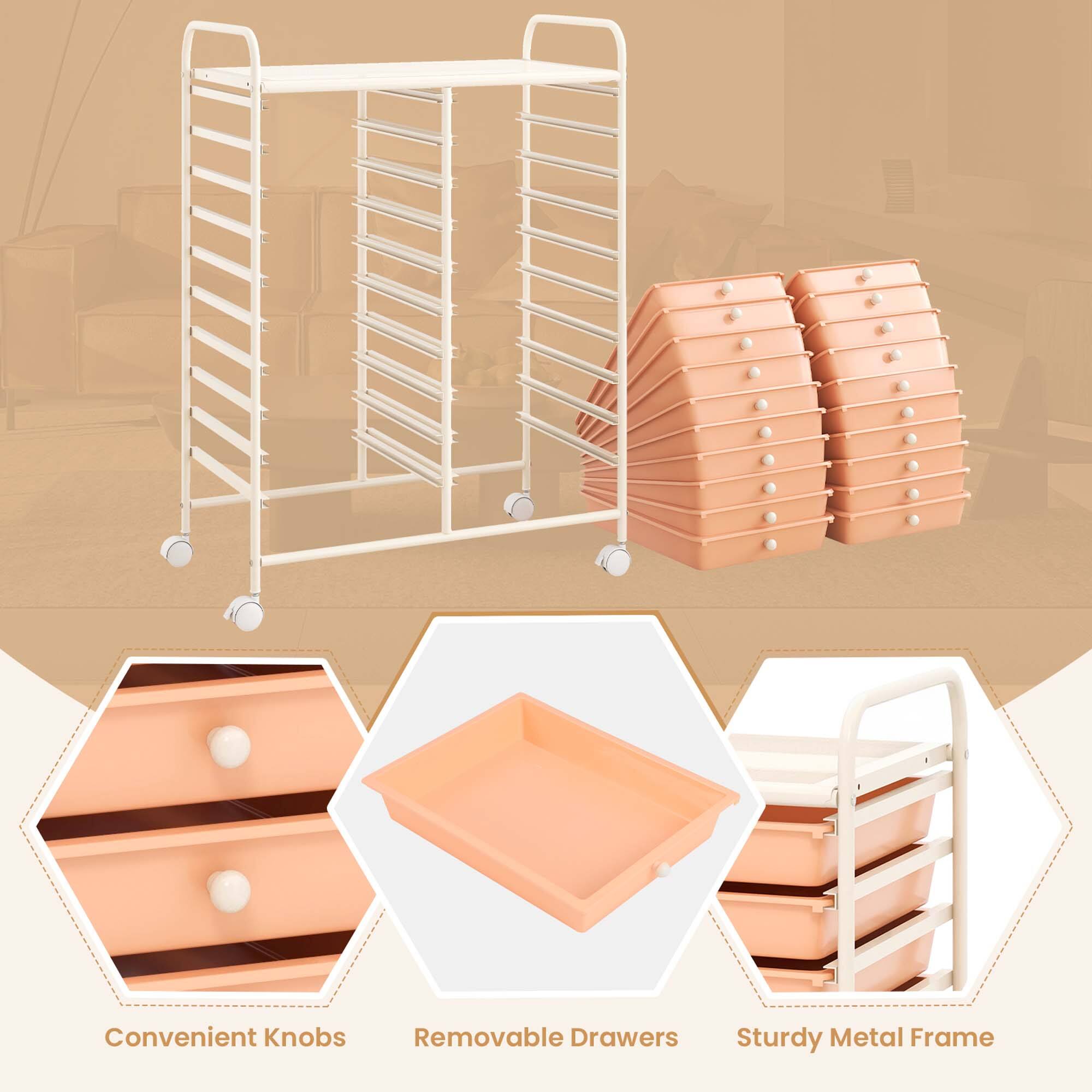 Convenient Knobs, Removable Drawers, Sturdy Metal Frame