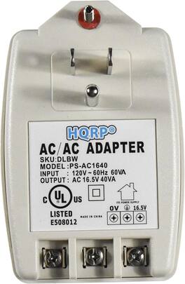 HQRP - 120V to 16.5V AC 40VA Transformer for Zmodo Nest Eufy Nutone Ring Doorbell Hardwired Door Chime Power Supply