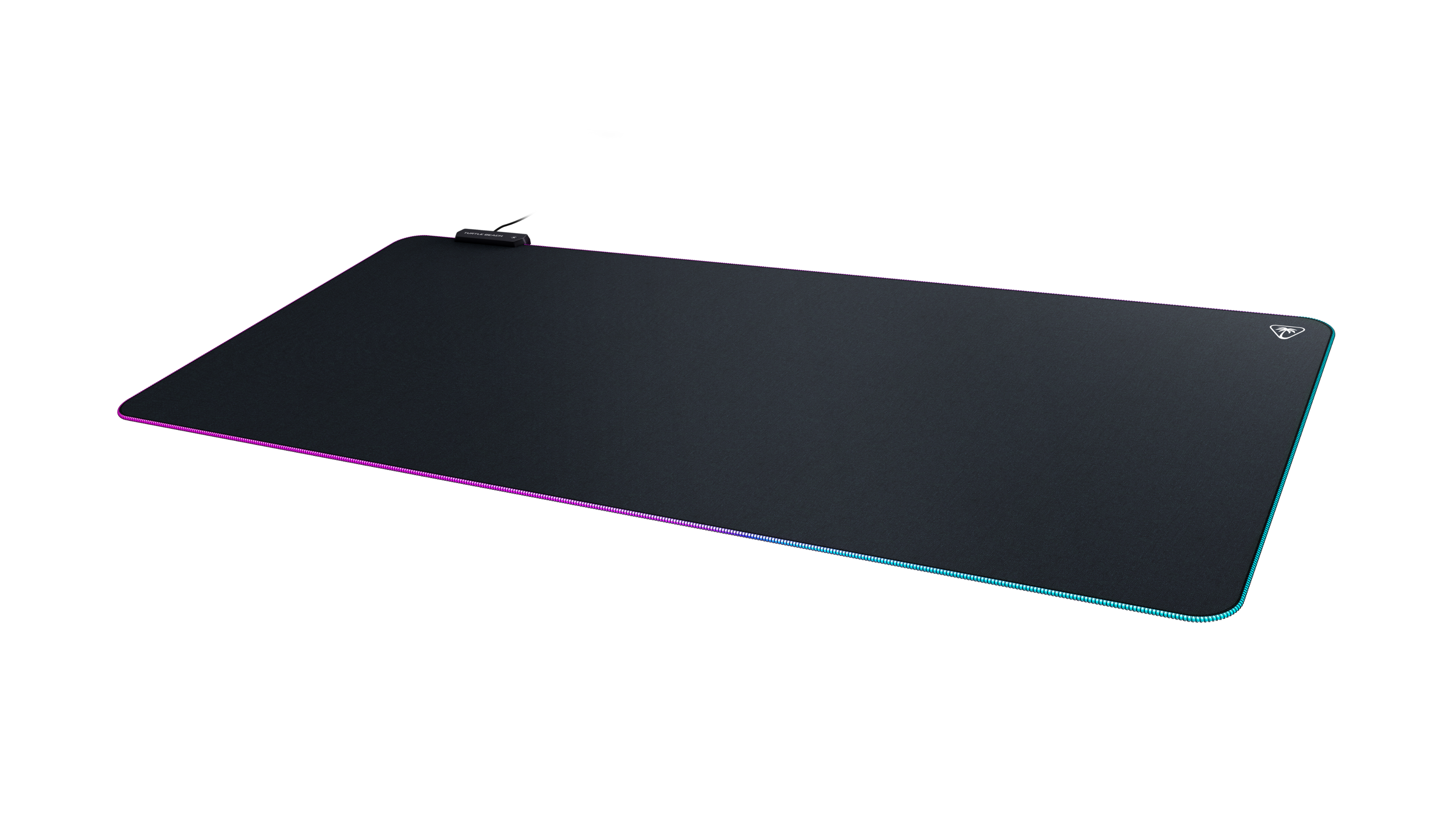 Front. Turtle Beach - Sense AIMO XXL Ultra-Wide RGB Illumination Gaming Mousepad - Black.