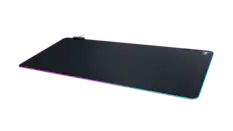 Front. Turtle Beach - Sense AIMO XXL Ultra-Wide RGB Illumination Gaming Mousepad - Black.
