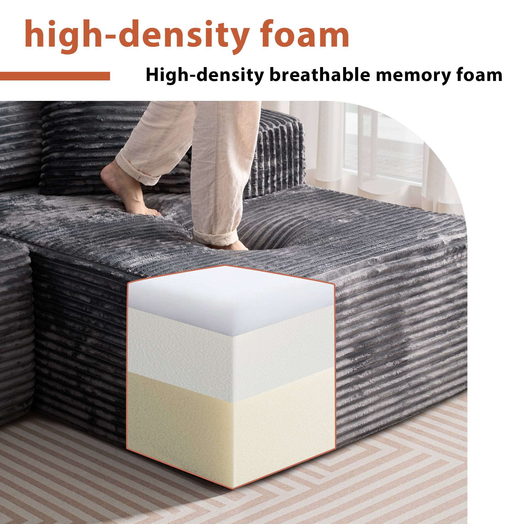 high-density foam  
High-density breathable memory foam