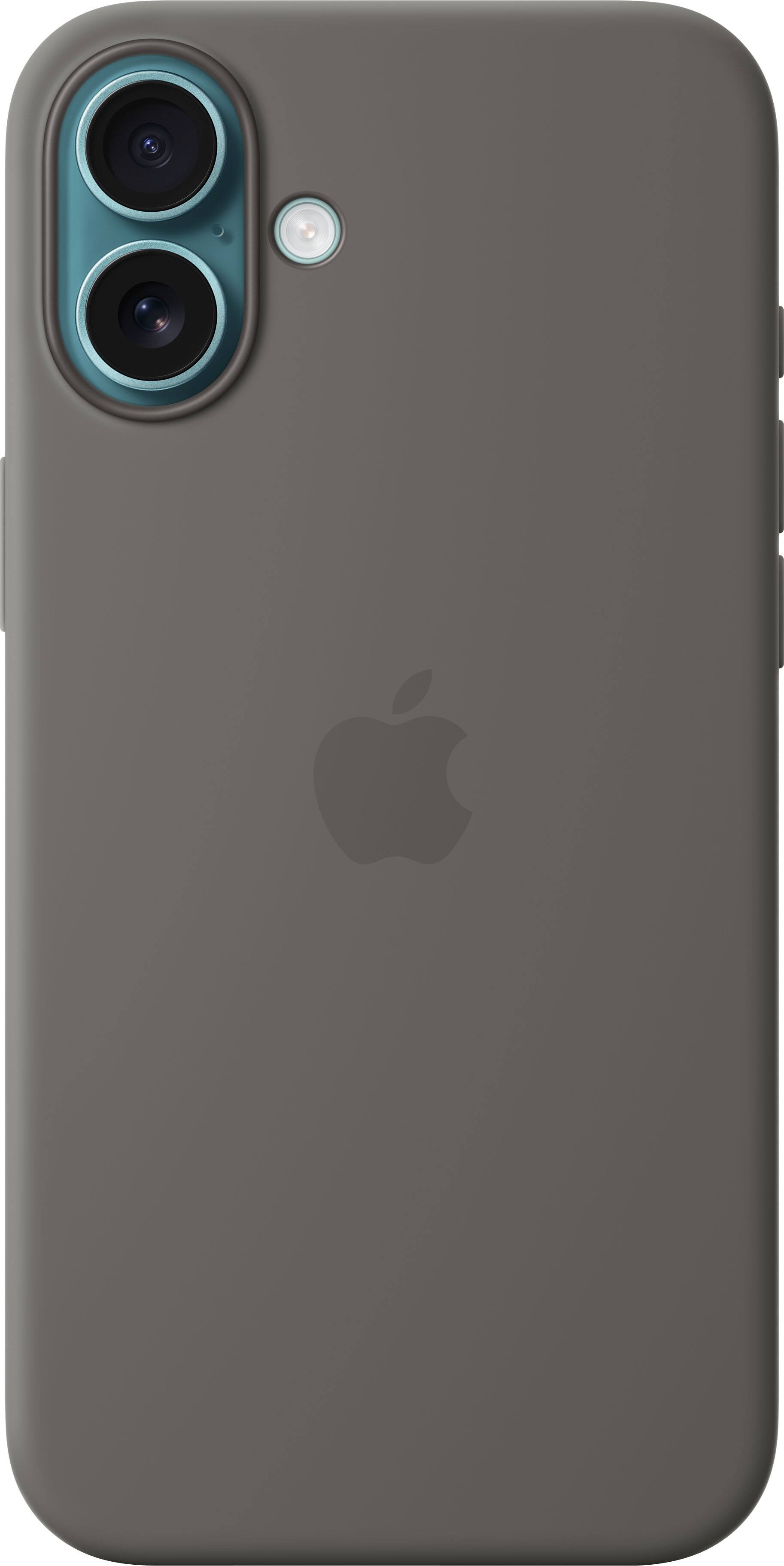 Alt View 11. Apple - iPhone 16 Plus Silicone Case with MagSafe - Stone Gray.
