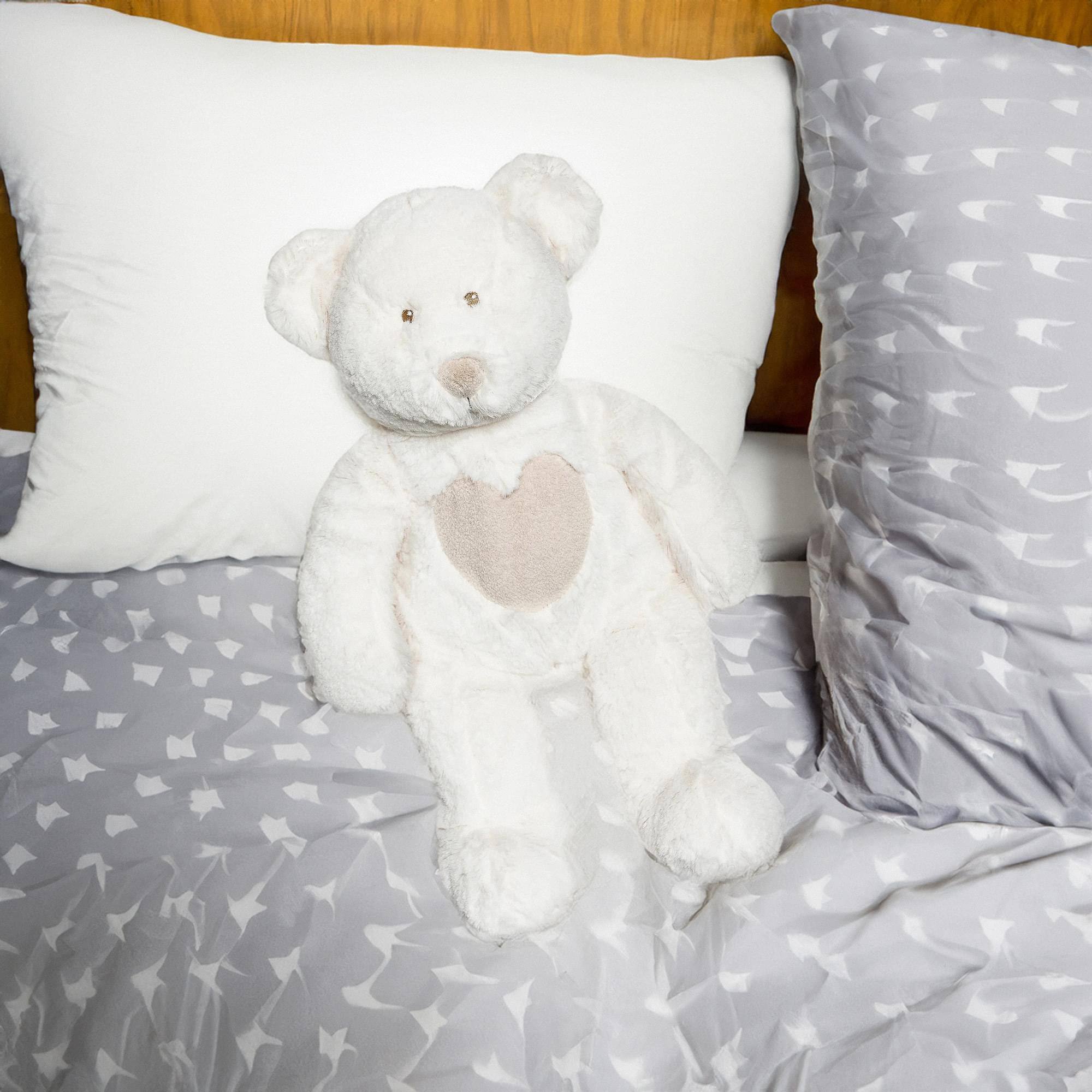 Alt View 1. TriAction Toys - Teddykompaniet 18 Inch Teddy Cream Bear, White.