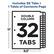 Includes 32 Tabs + 1 Table of Contents Page
DOUBLE COLUMN
32 TABS
11" x 8.5"