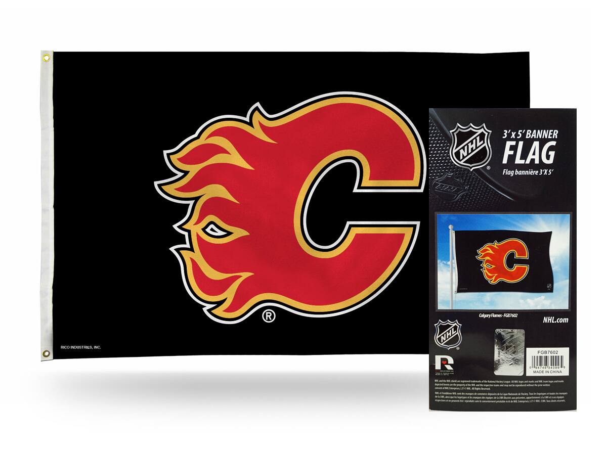 TECO INDUSTRIES, INC.

3' x 5' BANNER NHL FLAG
Flag bannière 3'X5'

Calgary Flames - FG87602

NHL.com

FG87602

MADE IN CHINA

RICO INDUSTRIES, INC.
