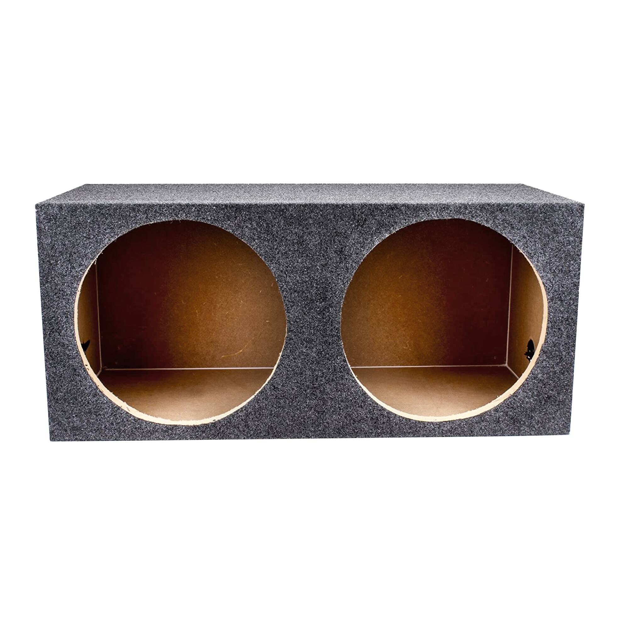 Alt View 1. QPower - Q Power 2 Hole 15" Heavy Duty Subwoofer Enclosure, Universal Fit Sealed Sub Box - Gray.