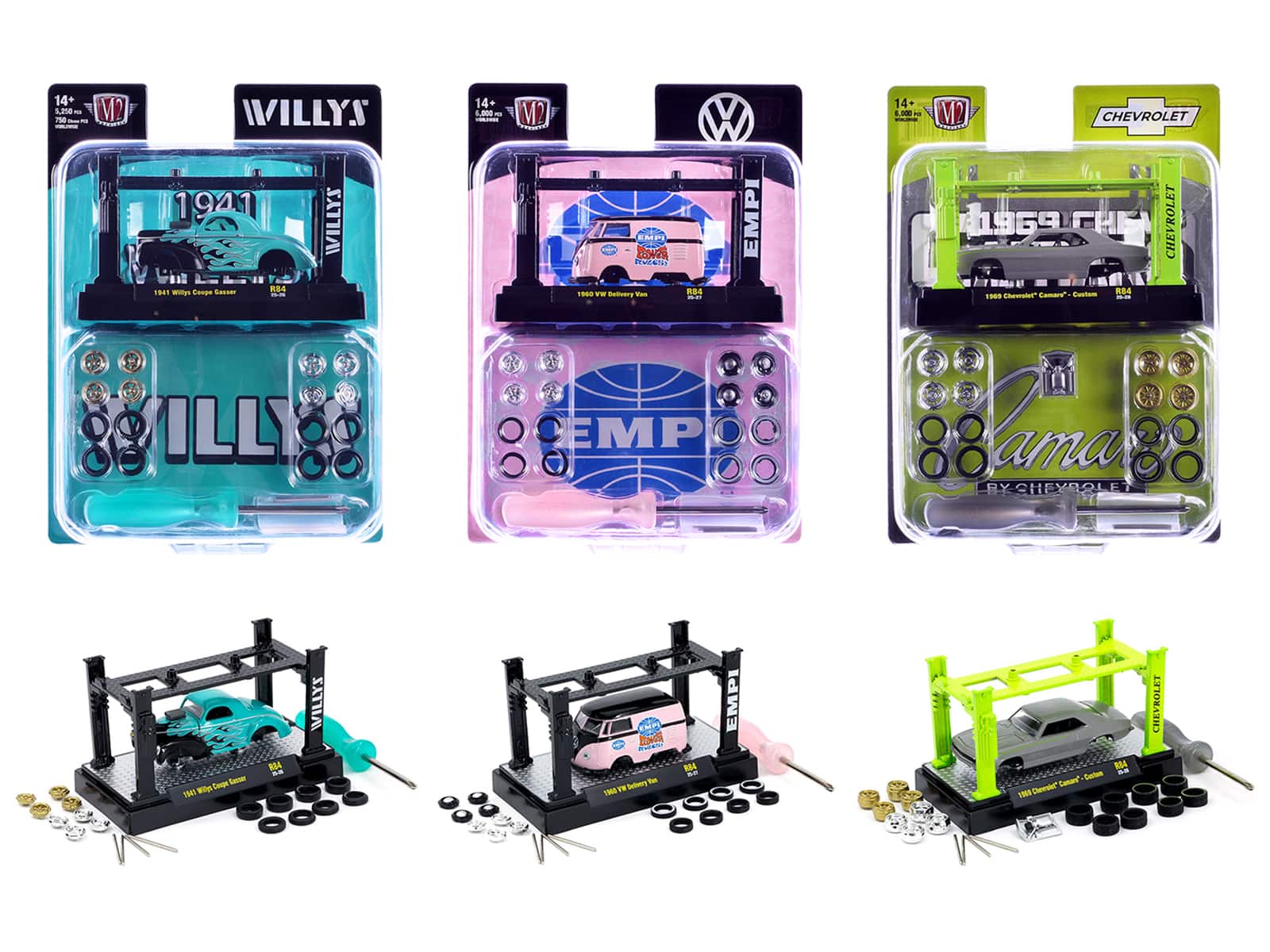 Model Kit 3 piece Car Set Release 84 Limited Edition to 6000 pieces Worldwide 1/64 Diecast Model Cars by M2 Machines price history on PriceWatchPro