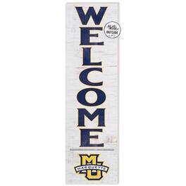 Jardine - Marquette Golden Eagles 10'' x 35'' Indoor/Outdoor Welcome Sign - White