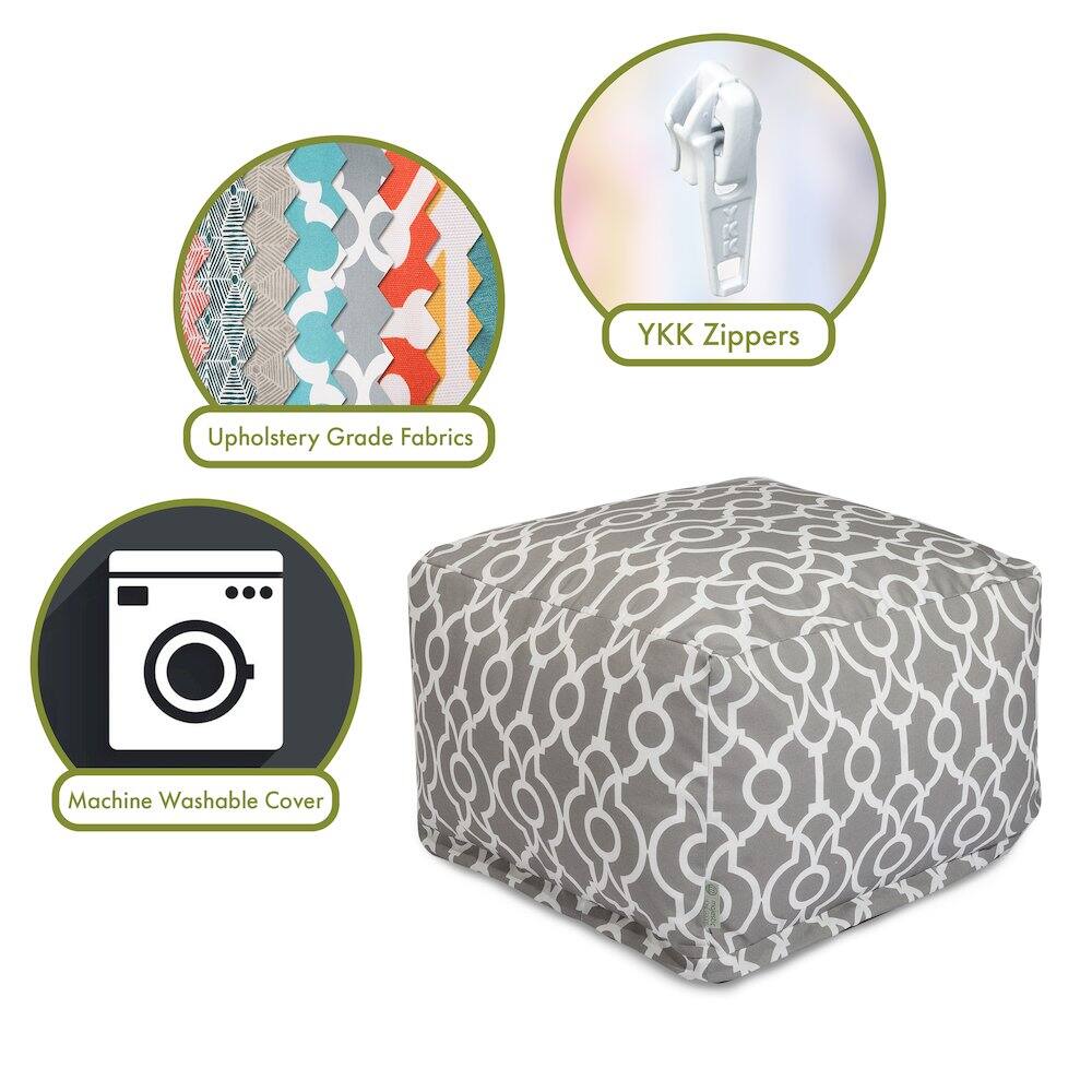- Upholstery Grade Fabrics
- YKK Zippers
- Machine Washable Cover