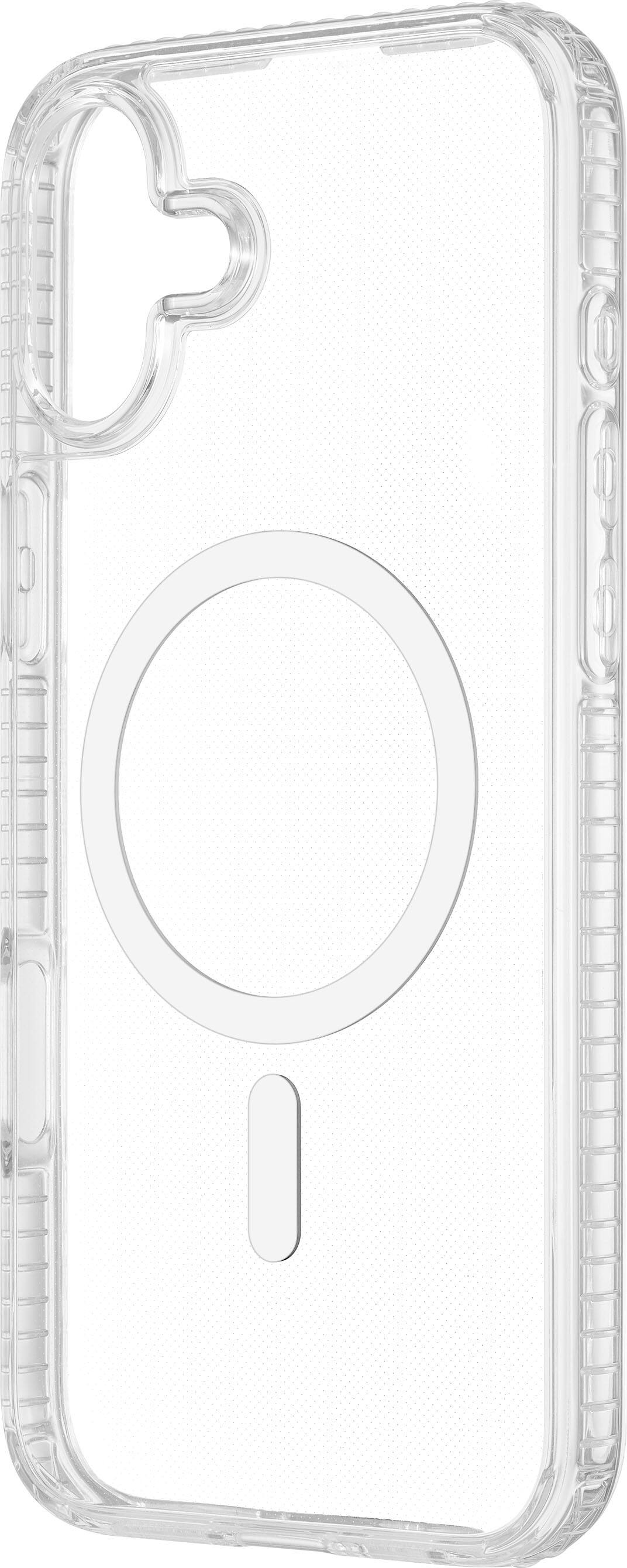 Insignia™ Hard Shell Case with MagSafe for iPhone 16 Plus Clear NS