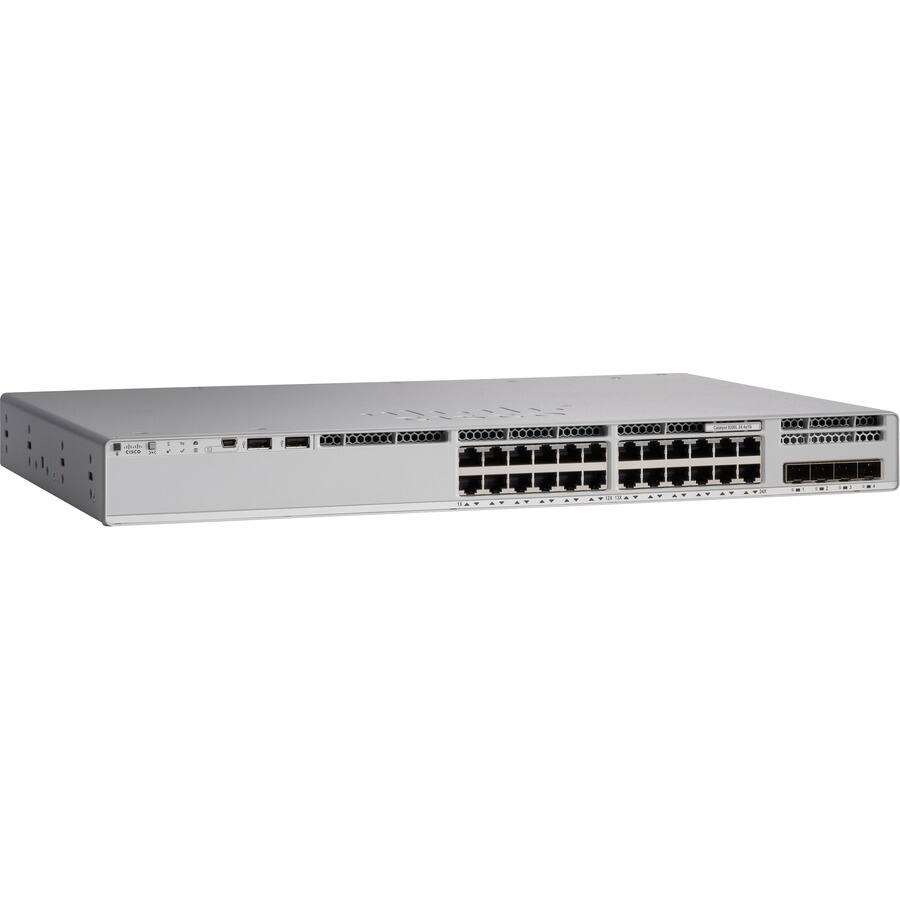 Alt View 1. Cisco Consumer Products - Cisco Catalyst C9200L-24T-4G Layer 3 Switch - 24 Ports - Manageable - Gigabit Ethernet - 10/100/1000Base-T, 1000Base-X - Unknown.