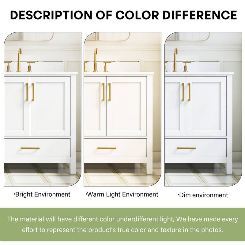 DESCRIPTION OF COLOR DIFFERENCE

Bright Environment * Warm Light Environment * Dim environment

The material will have different color under different light. We have made every effort to represent the product's true color and texture in the photos.