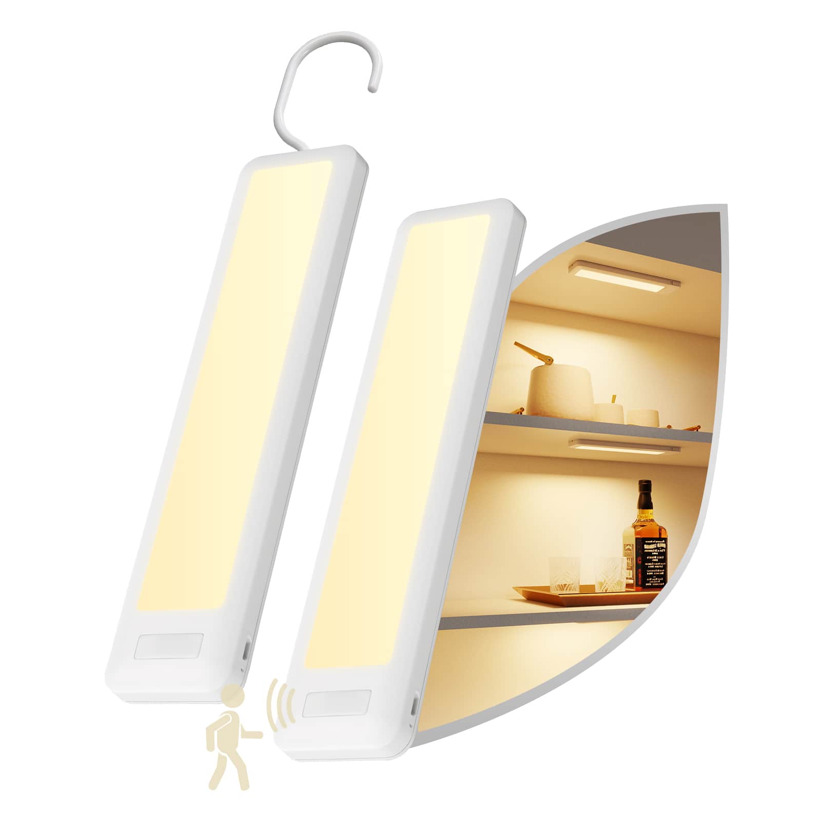 Dawnrise - Rechargeable Motion Sensor Bar Light 2-Pack Warm price history on PriceWatchPro