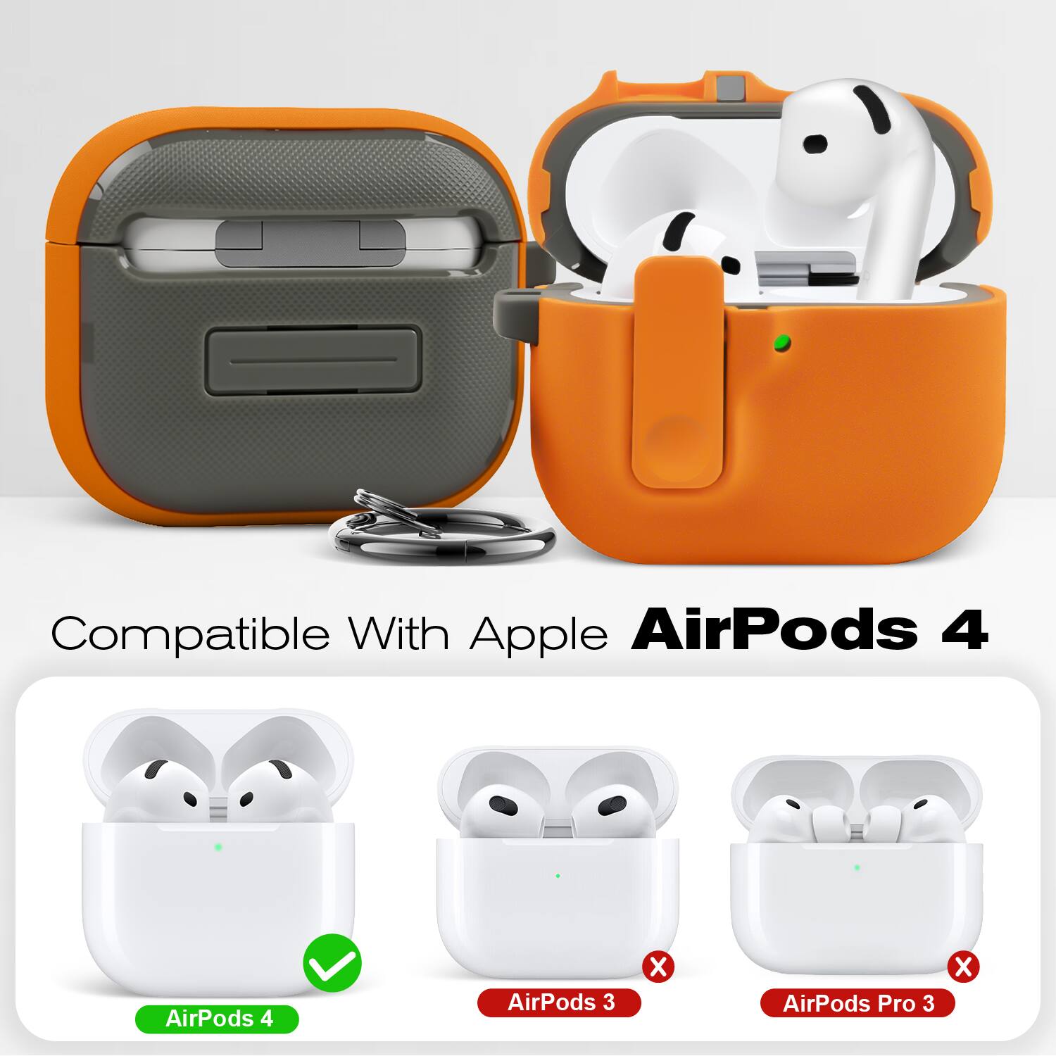 Compatible With Apple AirPods 4, AirPods 3, AirPods Pro 3