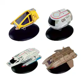 Eaglemoss - Star Trek Shuttlecraft Replica Set 3 Travel Pod, Type-11 Argo, Workbee - Multi-Color
