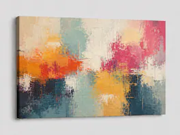 FC Design - Large Canvas 24x36" Abstract Brushstroke Painting Modern Contemporary Wall Décor - MultiColor