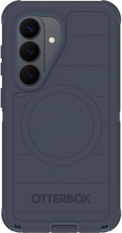 Back. OtterBox - OtterBox Galaxy S26+ (Only) - Defender Series Case - Holster Clip Included - Rugged & Durable - with Port Protection - Blue Sentiment.