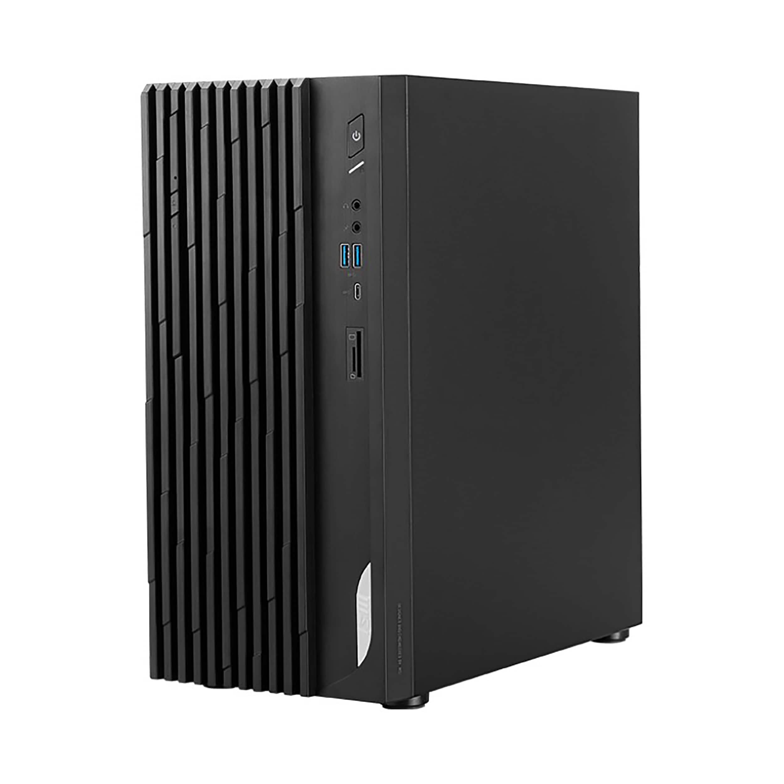 Left. MSI - Pro DP180 Desktop - Intel Core i7-13700F - 32GB Memory - NVIDIA GeForce RTX 4060 VENTUS 2X with 8G - 2TB SSD - Black.