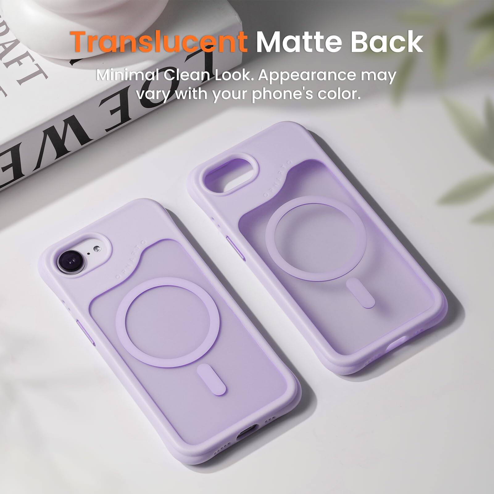 AFT Translucent Matte Back Minimal Clean Look. Appearance may vary with your phone's color.