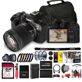 Canon - EOS R6 Mark III Mirrorless Camera with 24-105mm Lens Kit Travel Bundle