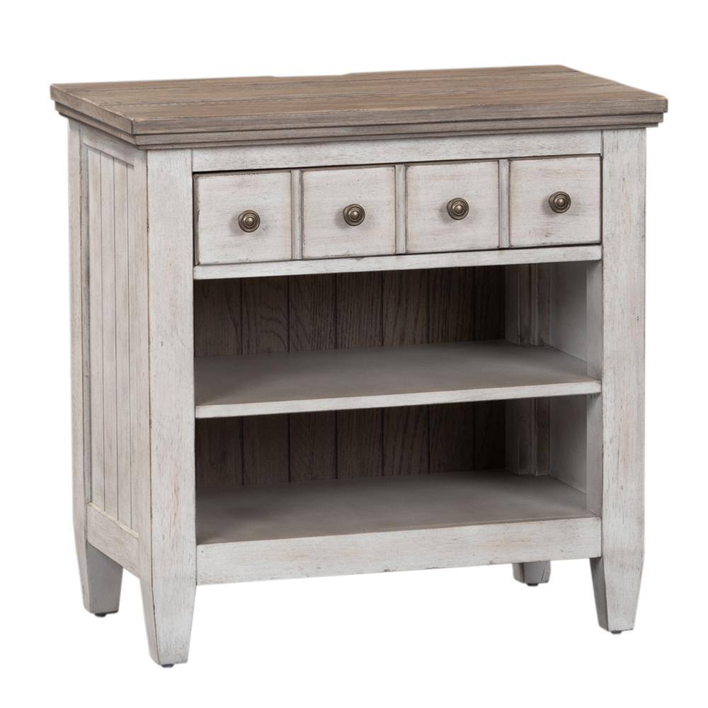Alt View 2. Liberty Furniture Industries - 1 Drawer Night Stand w/ Charging Station - White.