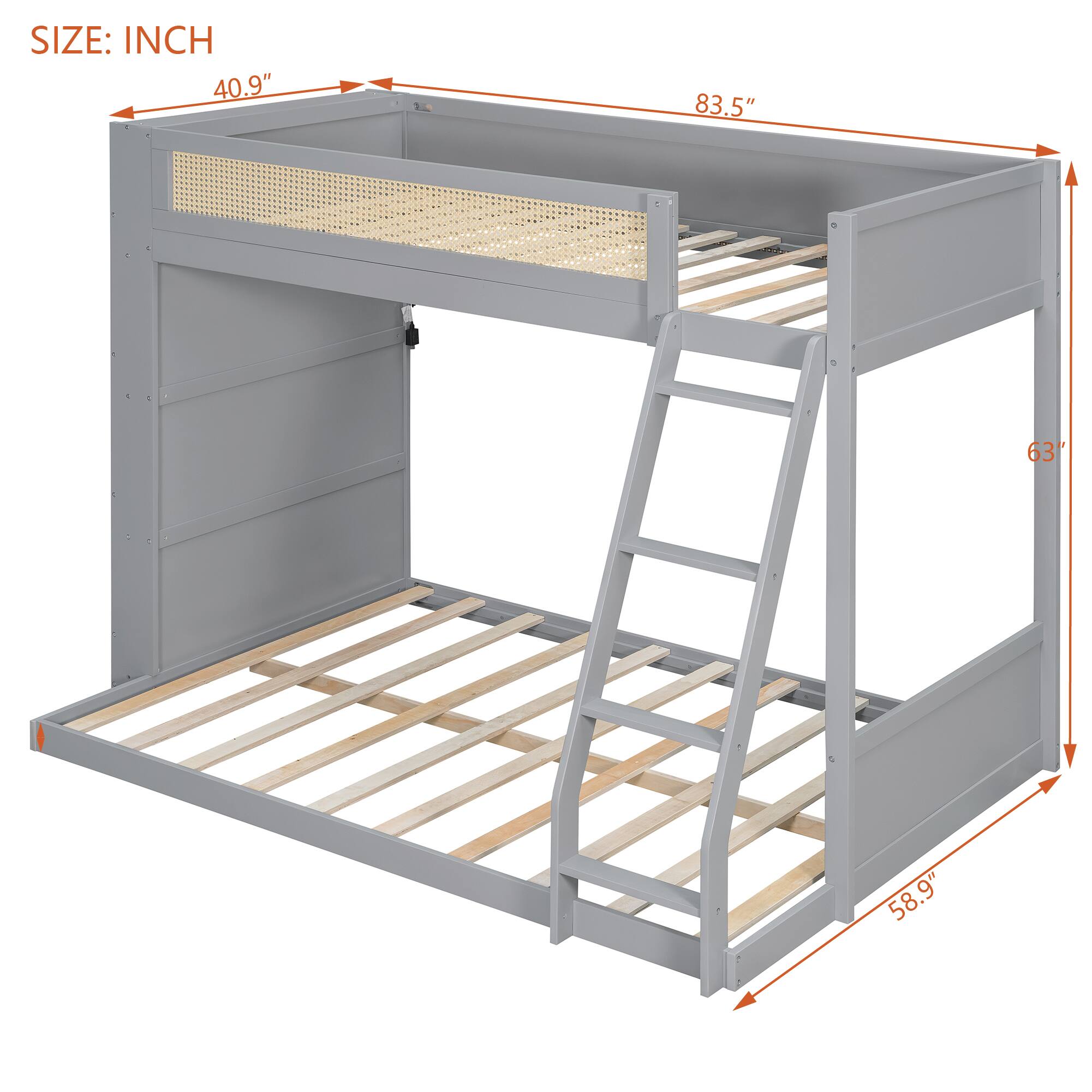 SIZE: INCH  
40.9" 83.5" 63" 58.9"